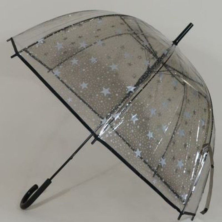 Parapluie Transparent Susino | Parapluie Transparent Bubble White Stars