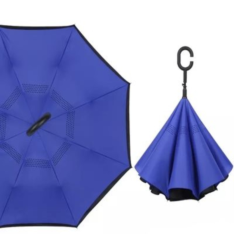 Parapluie Droit CaptainParapluie | Parapluie Pratique Bleu