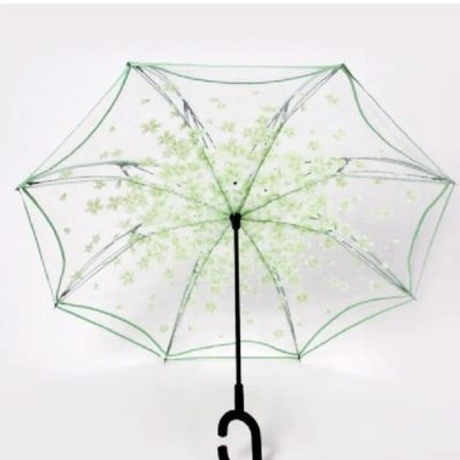 Parapluie Transparent CaptainParapluie | Parapluie Transparent Inverse Green