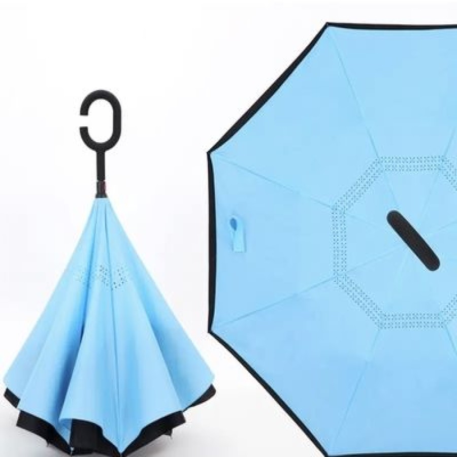 Parapluie Droit CaptainParapluie | Parapluie Inverse Innovant Bleu