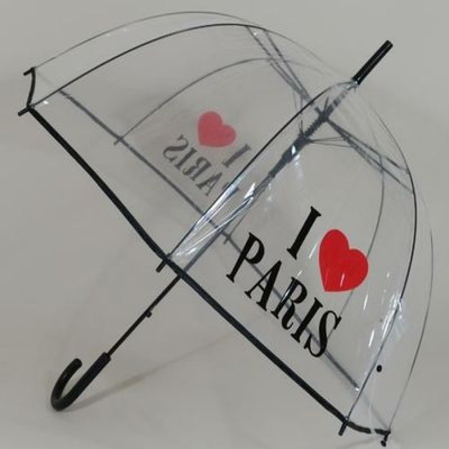 Parapluie Transparent Susino | Parapluie Transparent I Love Paris