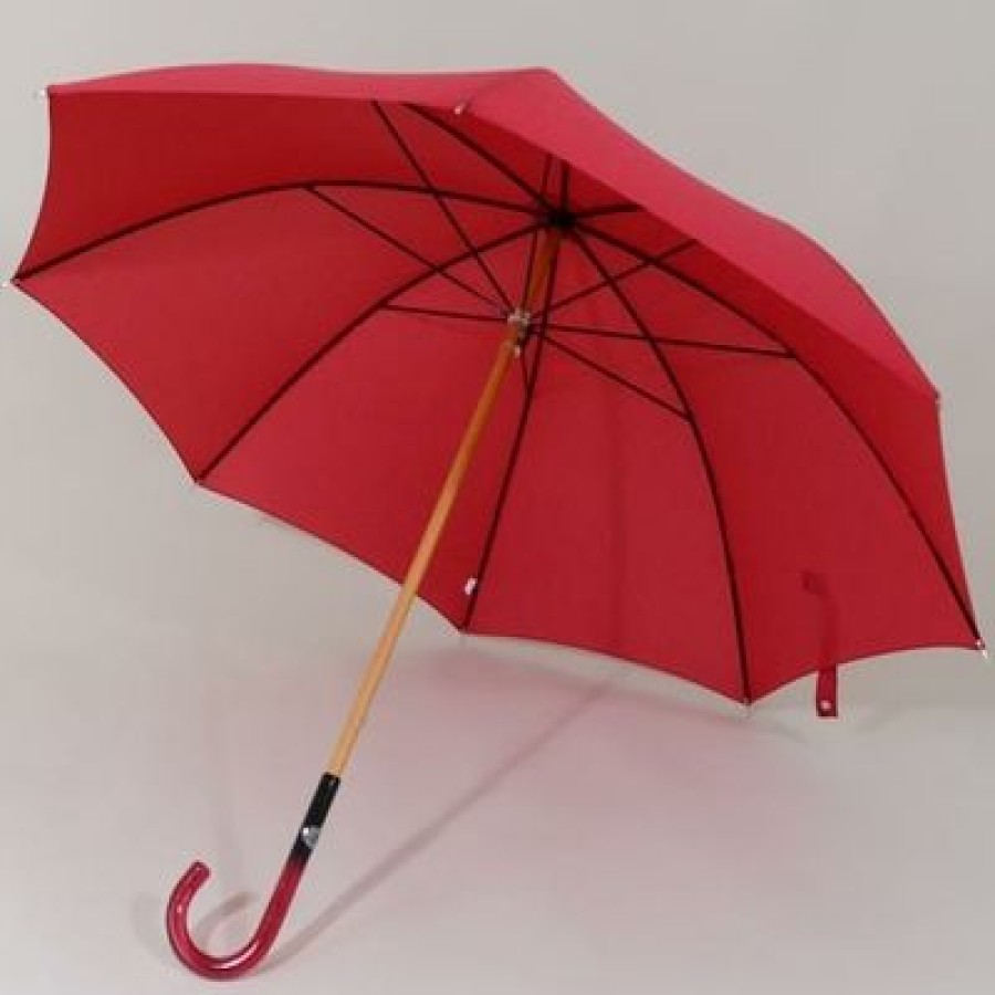 Parapluie Droit Pierre Vaux | Parapluie Rouge Nacarat