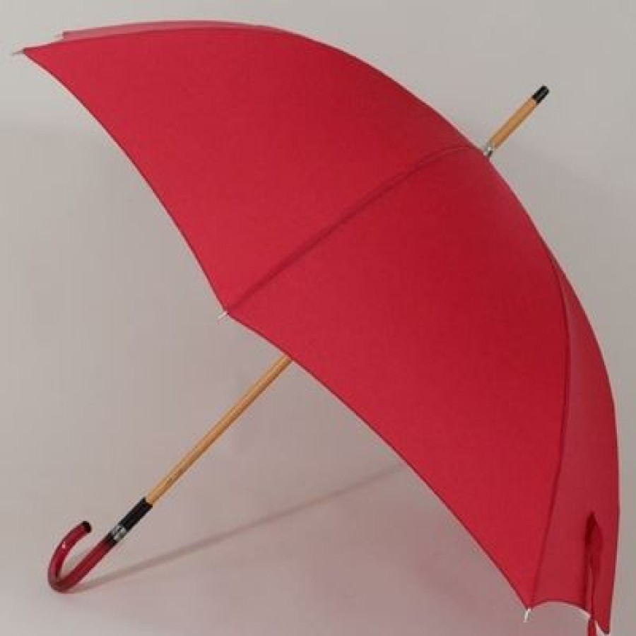 Parapluie Droit Pierre Vaux | Parapluie Rouge Nacarat