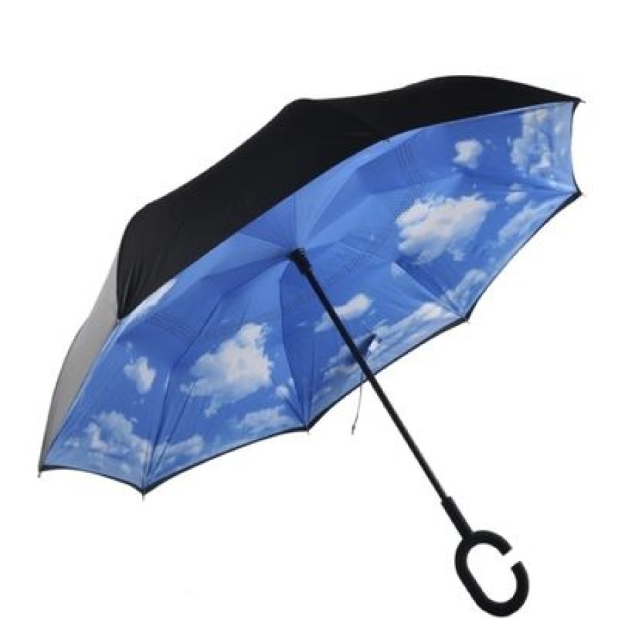 Parapluie Droit CaptainParapluie | Parapluie Ouverture Inversee Blue Sky