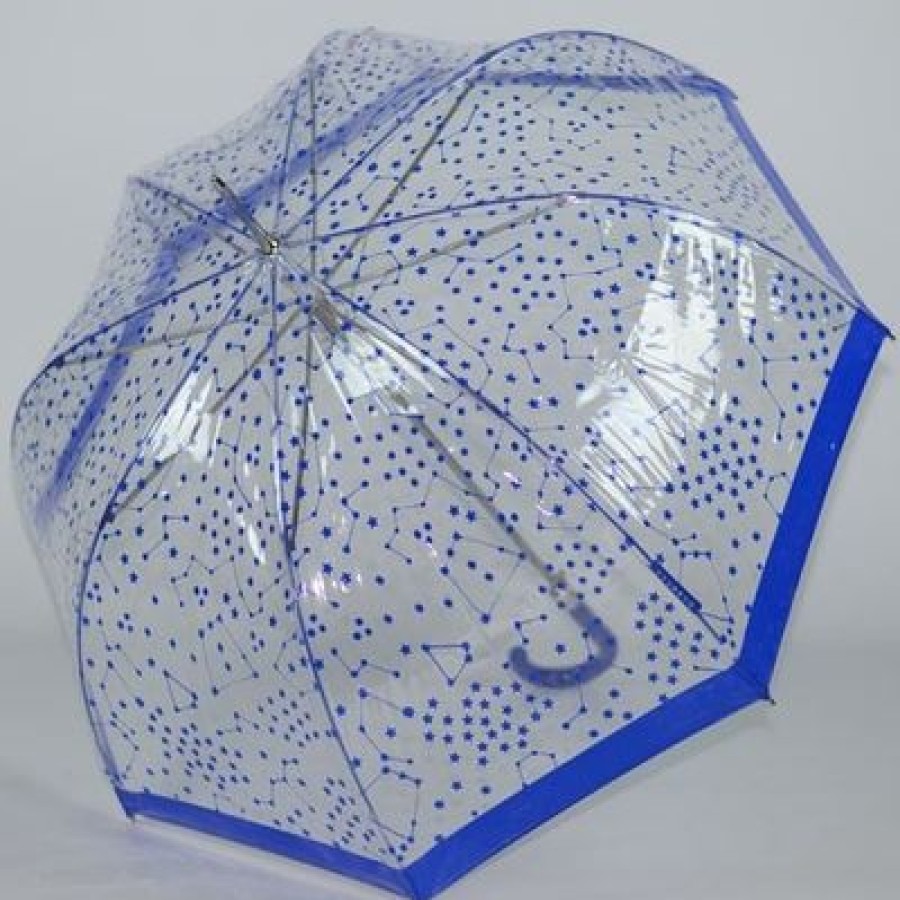 Parapluie Transparent Bisetti | Parapluie Cloche Starry Sky Blue