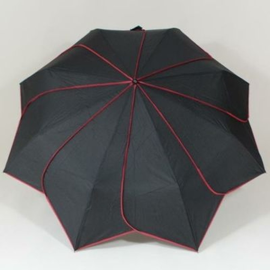 Parapluie Pliant Pierre Cardin | Parapluie Pliant Etoile Noir Et Rouge