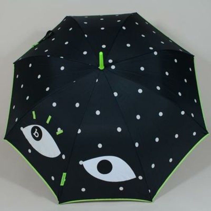 Parapluie Droit Bisetti | Parapluie Decale Black Eyes