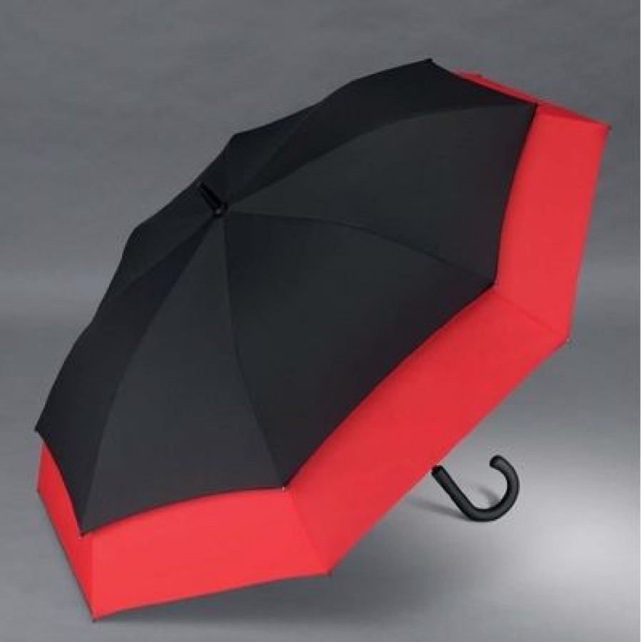 Parapluie Droit Pierre Cardin | Parapluie Allonge Rouge Et Noir