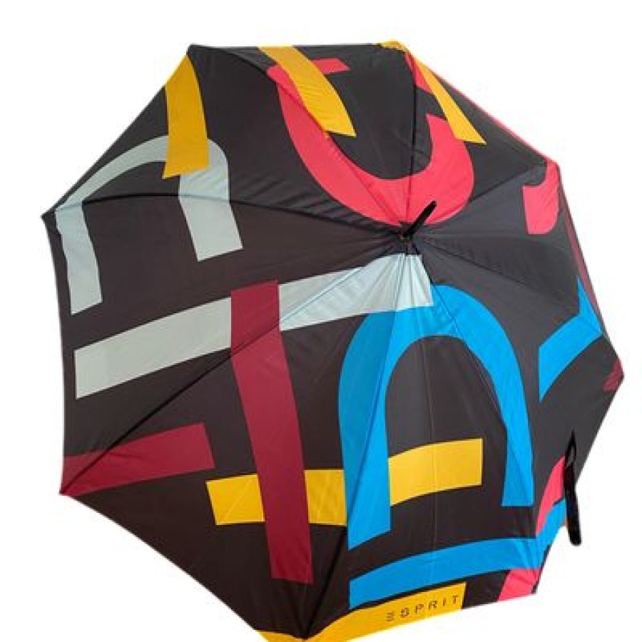 Parapluie Droit Esprit | Parapluie Tendance Avec Imprime Logo Esprit Original