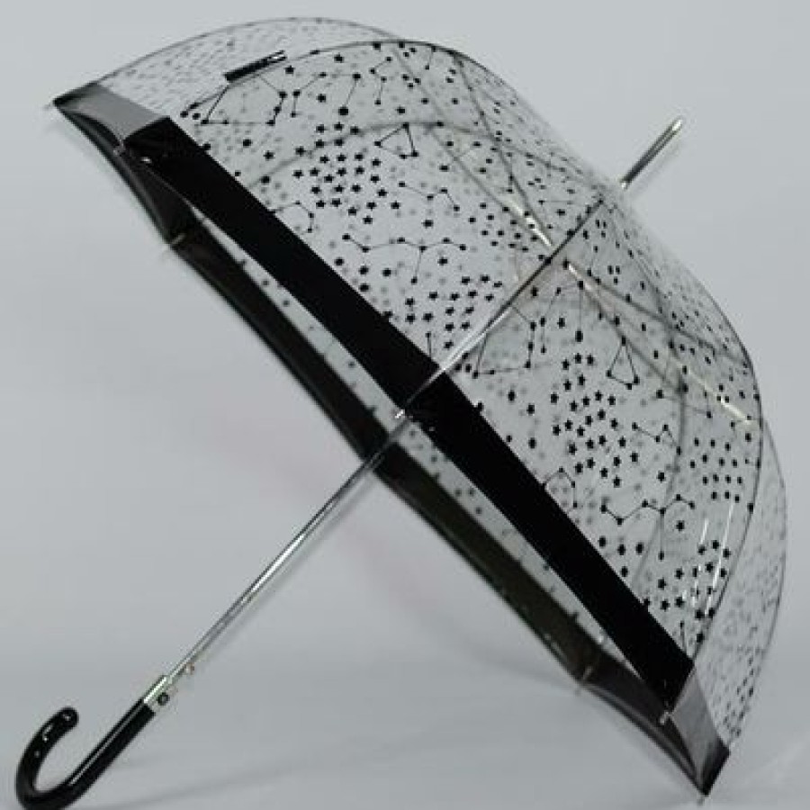 Parapluie Transparent Bisetti | Parapluie Transparent Starry Sky Black