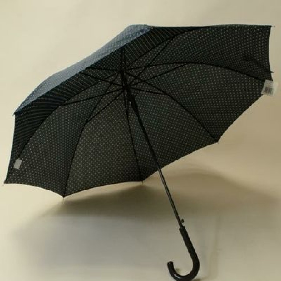 Parapluie Droit CaptainParapluie | Parapluie Traditionnel Automatique A Pois