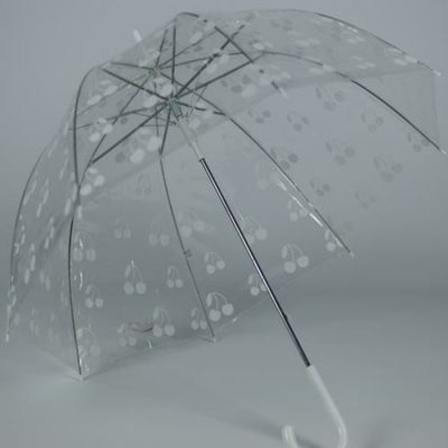 Parapluie Transparent Susino | Parapluie Transparent Bubble White Cherries