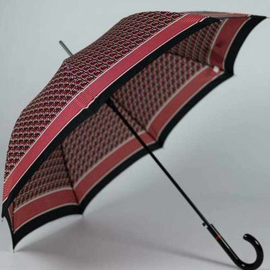 Parapluie Droit Pierre Cardin | Magnifique Parapluie Cardin Rouge