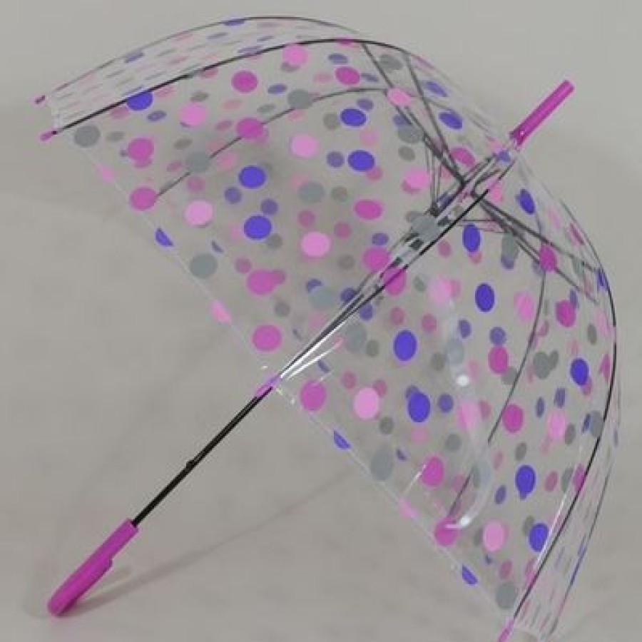 Parapluie Transparent Susino | Parapluie En Cloche Pink Dots