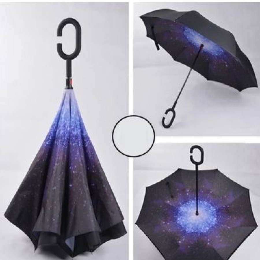 Parapluie Droit CaptainParapluie | Parapluie Inverse Mains Libres