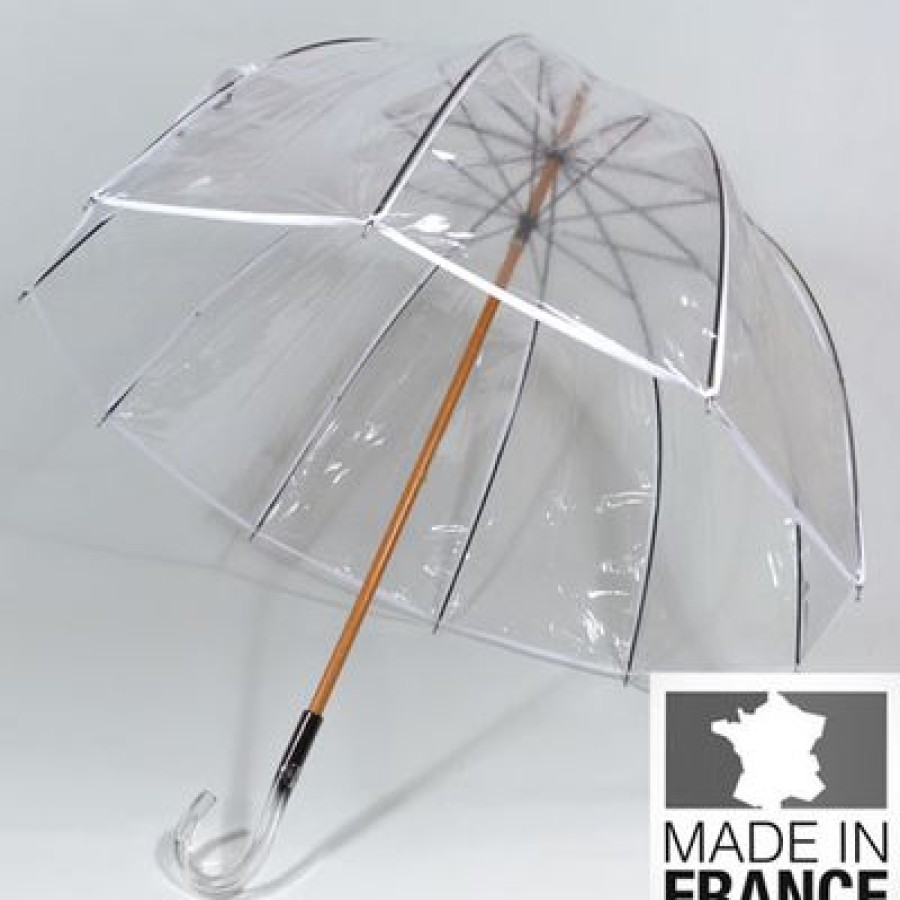 Parapluie Transparent ParapluieParis | Parapluie Mariage L'Invisible Blanc