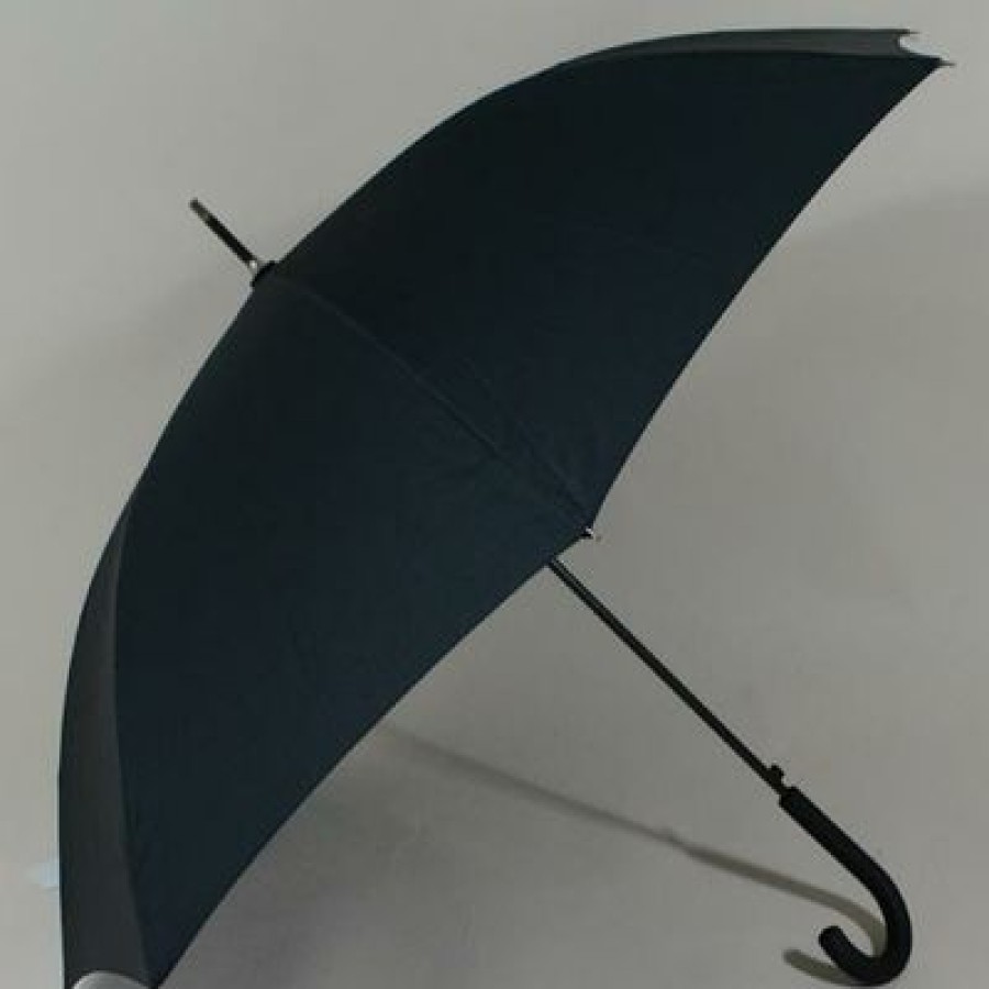 Parapluie Droit CaptainParapluie | Parapluie Noir Classique L'Amiral