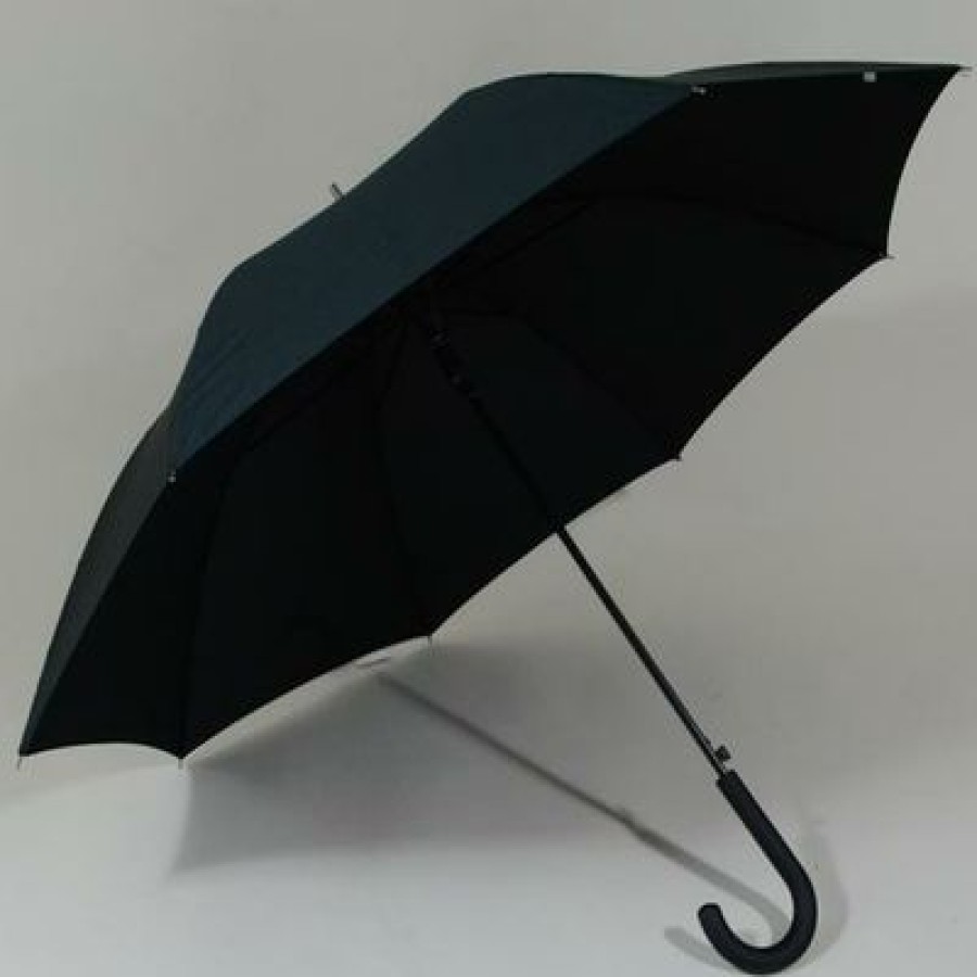 Parapluie Droit CaptainParapluie | Parapluie Noir Classique L'Amiral